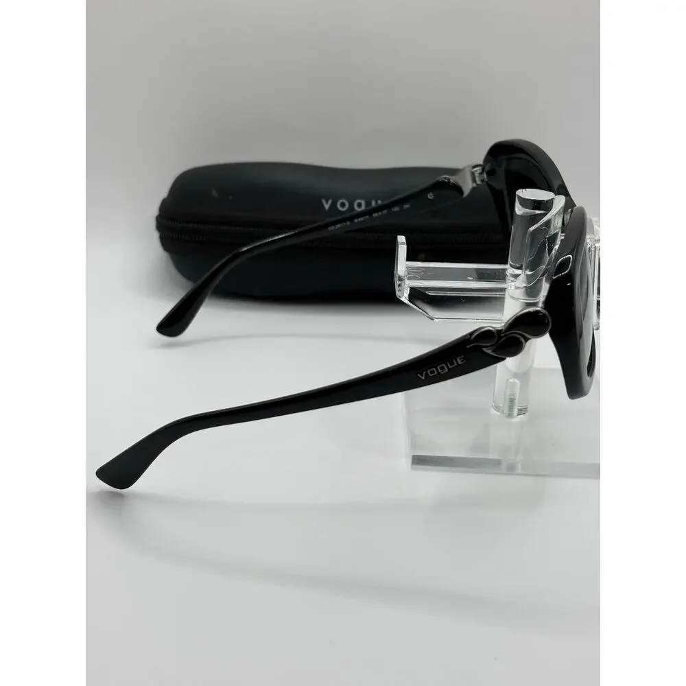Vogue VO2917-S Black Oversized Sunglasses Gray Lens w/ Case